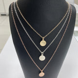 Round Coin Necklace - Engravable