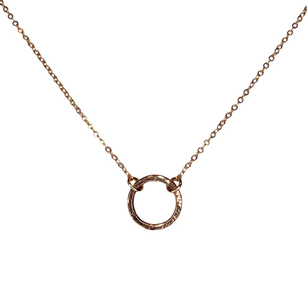 Hammered Circle Necklace