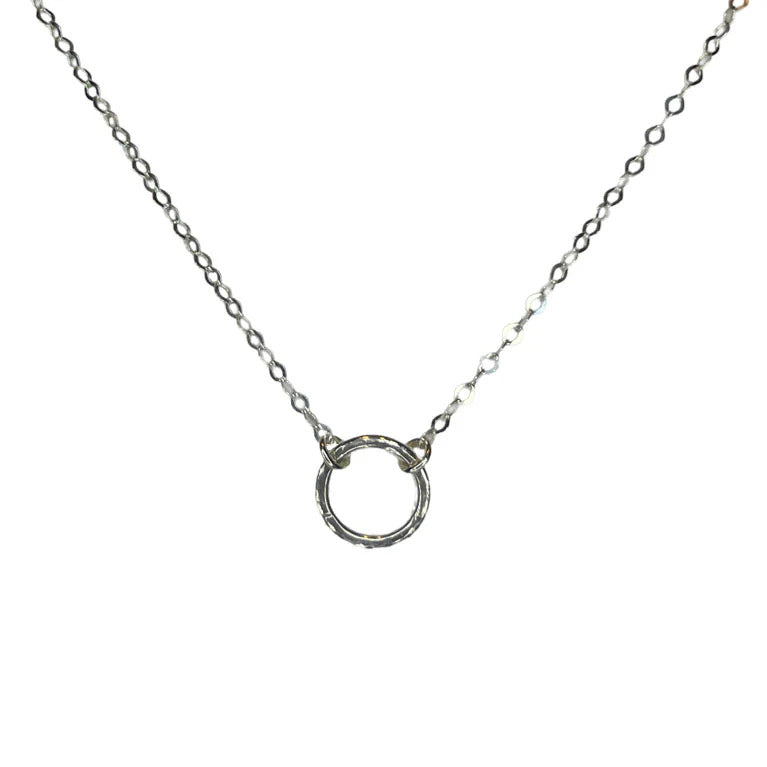 Hammered Circle Necklace