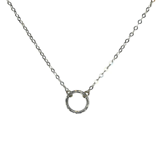 Hammered Circle Necklace