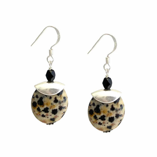 Dalmation Jasper Earrings