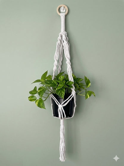 Large macrame plant hanger - Assorted colours
