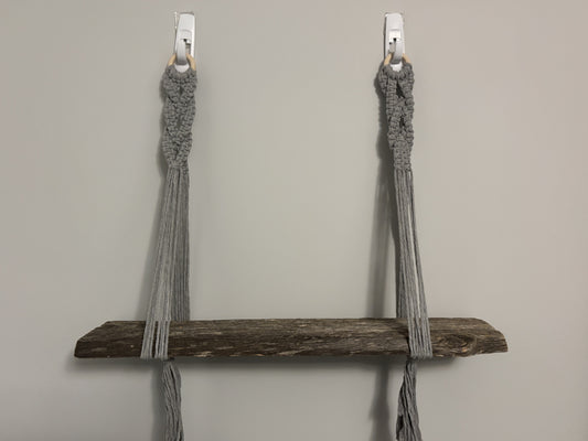 Macrame shelf