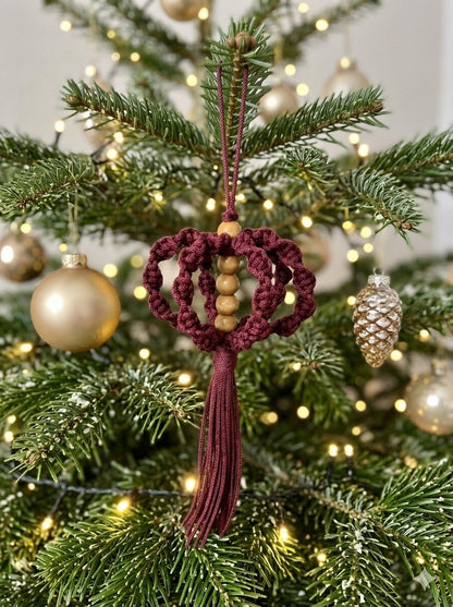 Macrame Christmas decoration - assorted