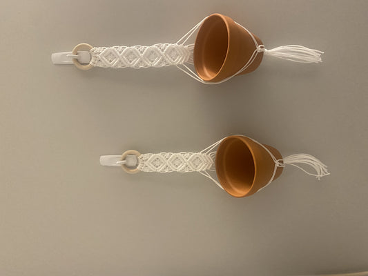 Macrame plant hanger- set of 2
