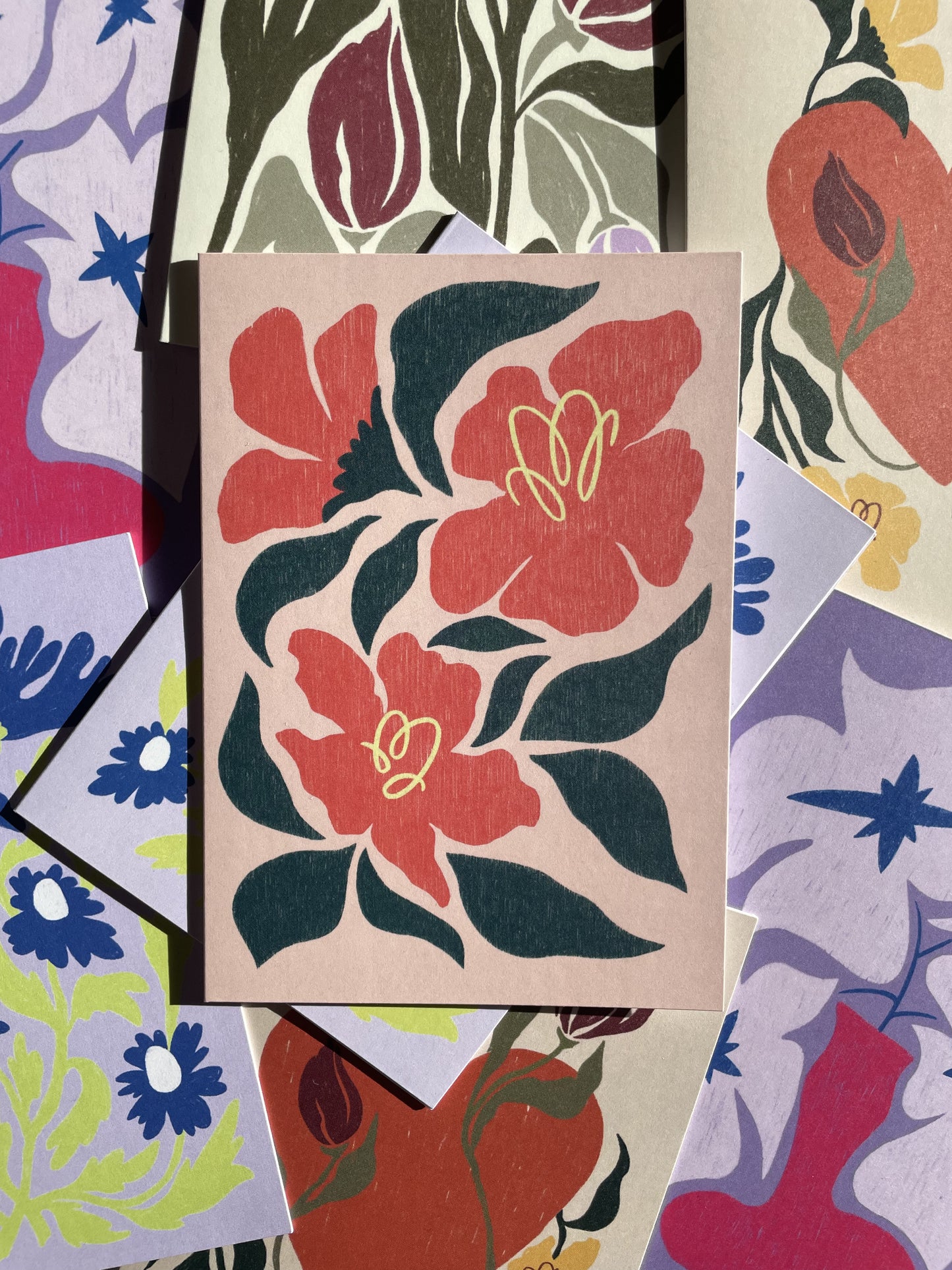 Magnolia Flower Card