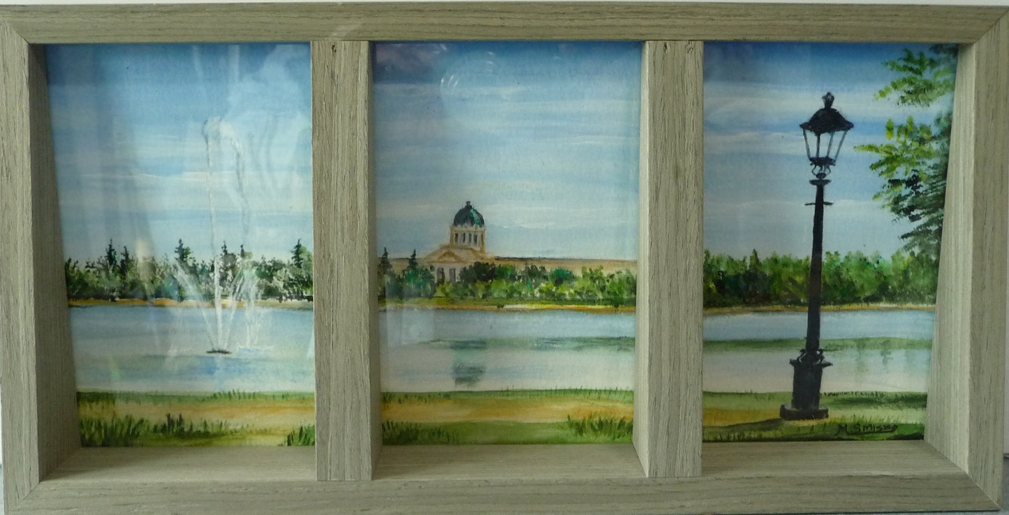 PAINTING - TITLE = SUMMER AT THE LEG.