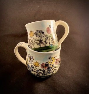 Parent and Child Spring Flower Mug Set