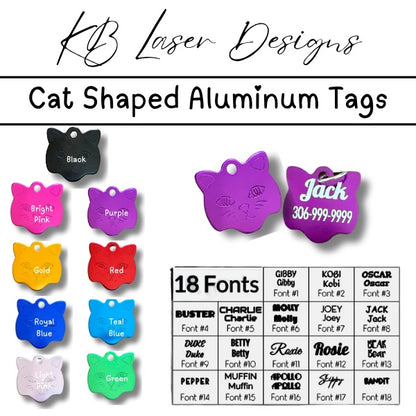 Personalized Cat Aluminum Pet Tag