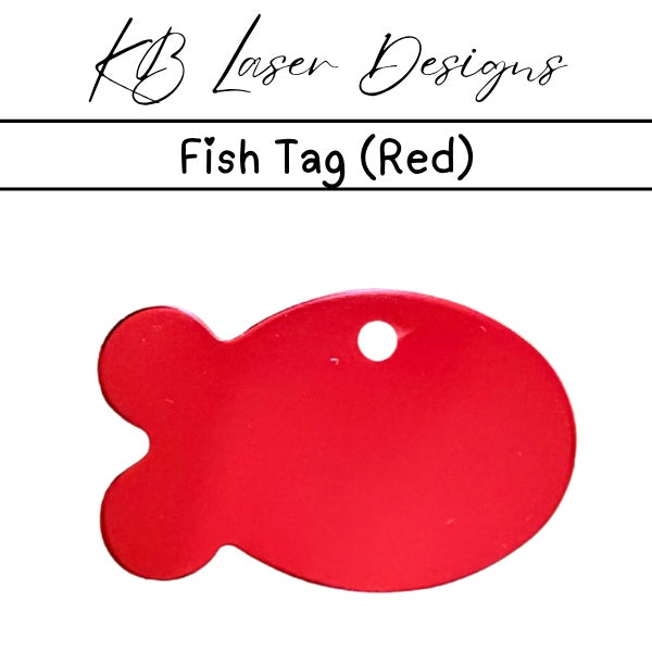 Personalized Fish Aluminum Pet Tag