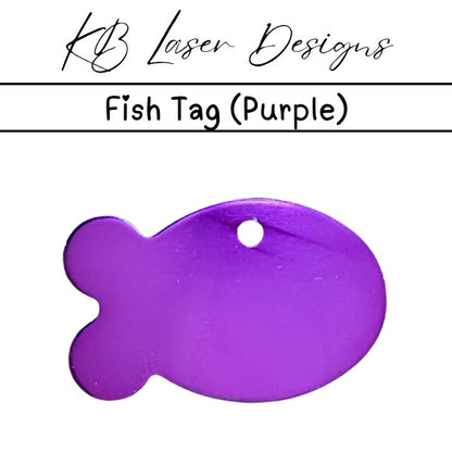 Personalized Fish Aluminum Pet Tag