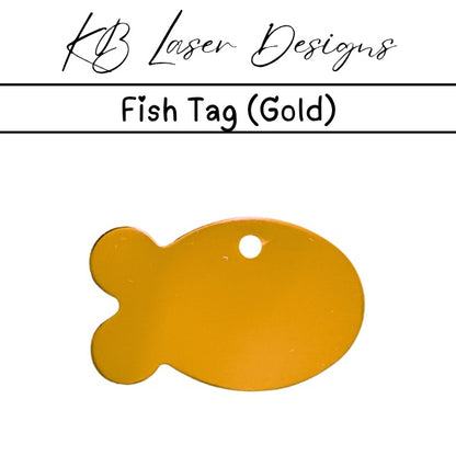 Personalized Fish Aluminum Pet Tag