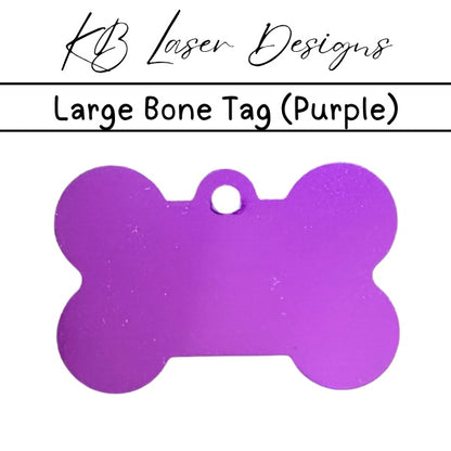 Personalized Large Bone Aluminum Pet Tag