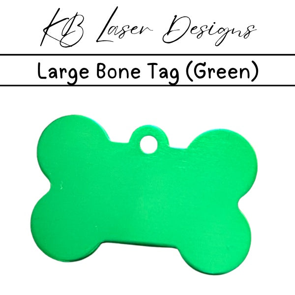 Personalized Large Bone Aluminum Pet Tag