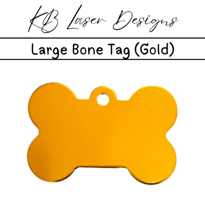 Personalized Large Bone Aluminum Pet Tag