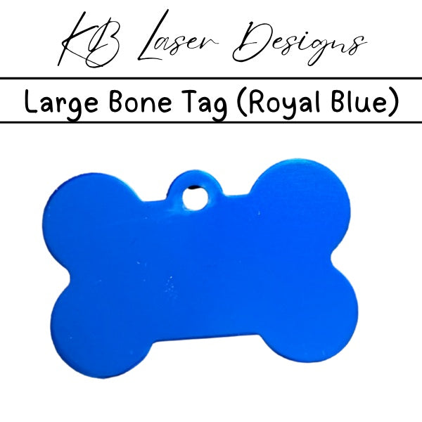 Personalized Large Bone Aluminum Pet Tag
