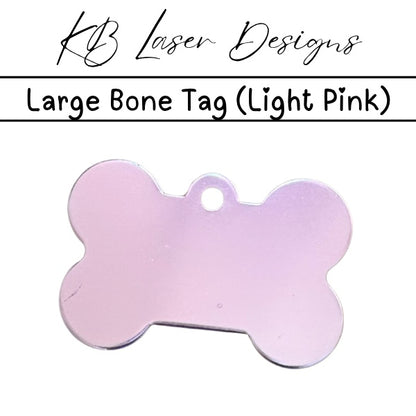 Personalized Large Bone Aluminum Pet Tag