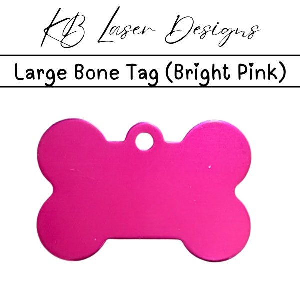 Personalized Large Bone Aluminum Pet Tag