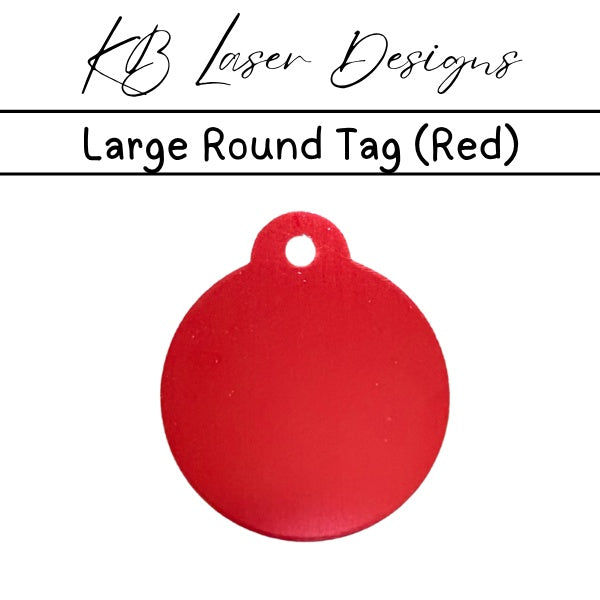 Personalized Large Round Aluminum Pet Tag