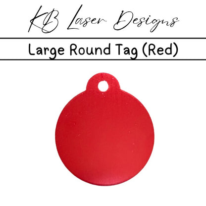 Personalized Large Round Aluminum Pet Tag