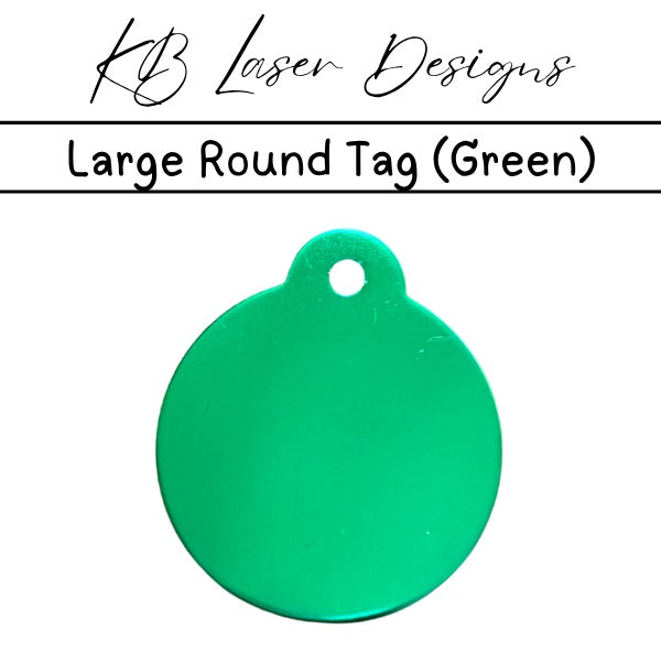 Personalized Large Round Aluminum Pet Tag