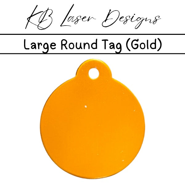 Personalized Large Round Aluminum Pet Tag
