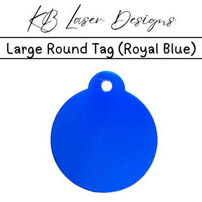 Personalized Large Round Aluminum Pet Tag