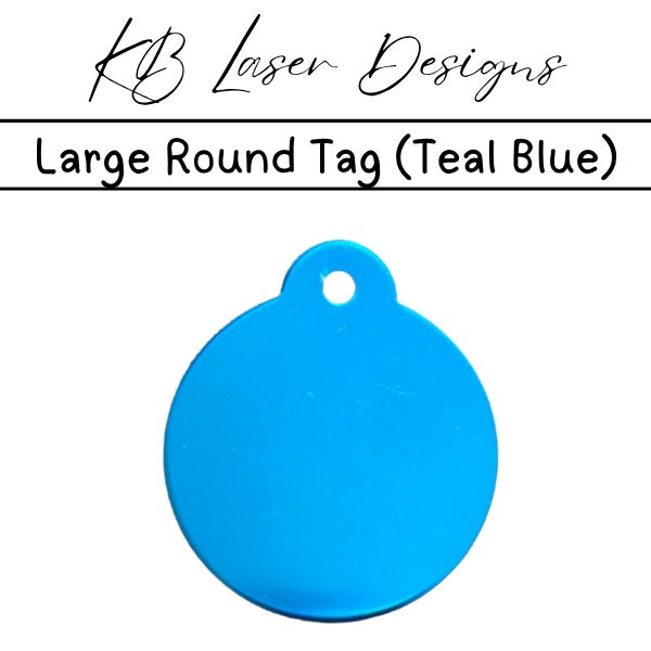 Personalized Large Round Aluminum Pet Tag