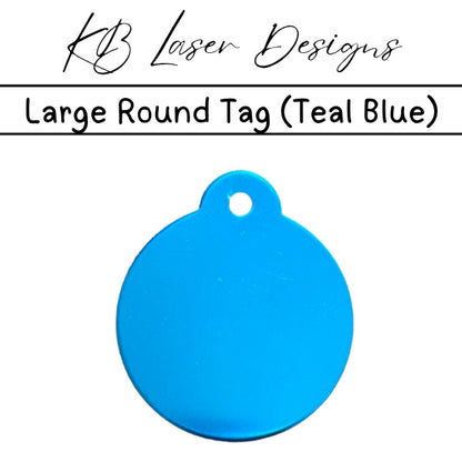 Personalized Large Round Aluminum Pet Tag