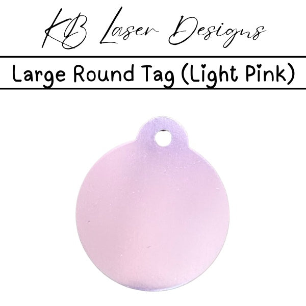 Personalized Large Round Aluminum Pet Tag