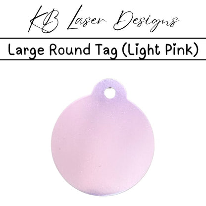 Personalized Large Round Aluminum Pet Tag