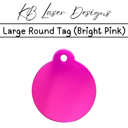 Personalized Large Round Aluminum Pet Tag