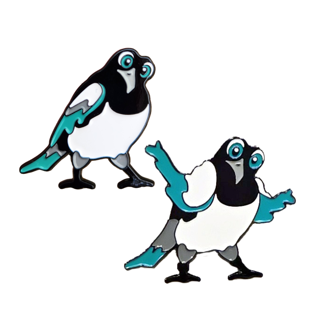 Mystified Magpie | Enamel Pin