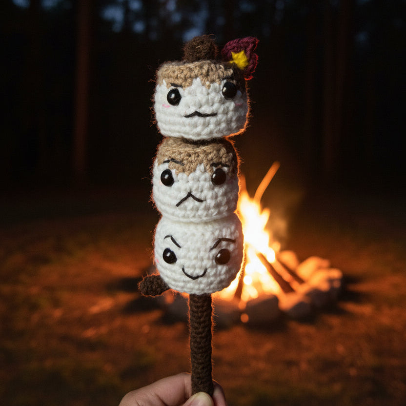 Crochet Marshmallow Sticks