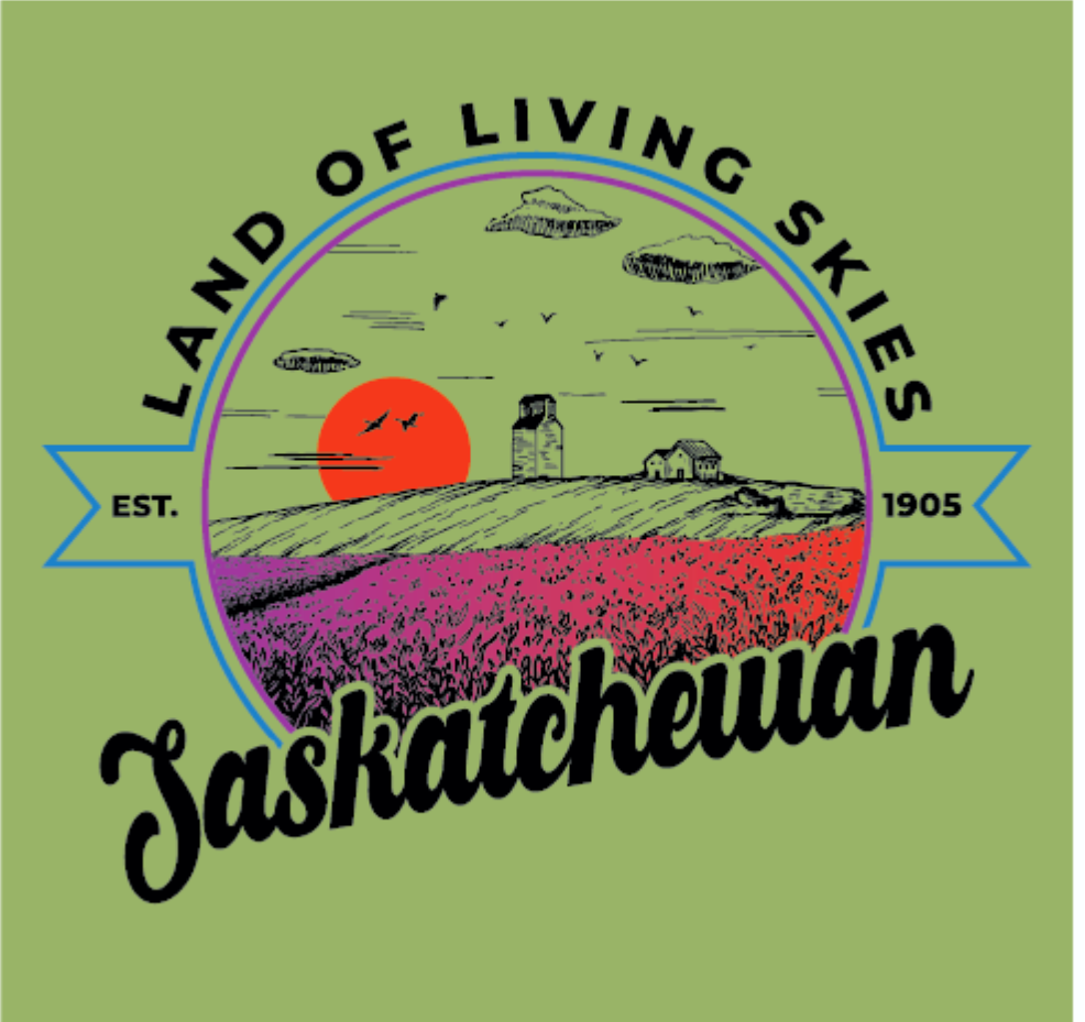 FLAT // Saskatchewan Ombre Sunset / Unisex Tshirt