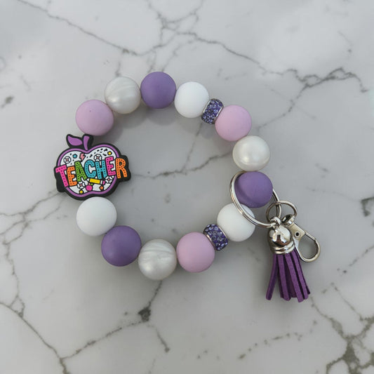 Silicone Wristlet Keychains