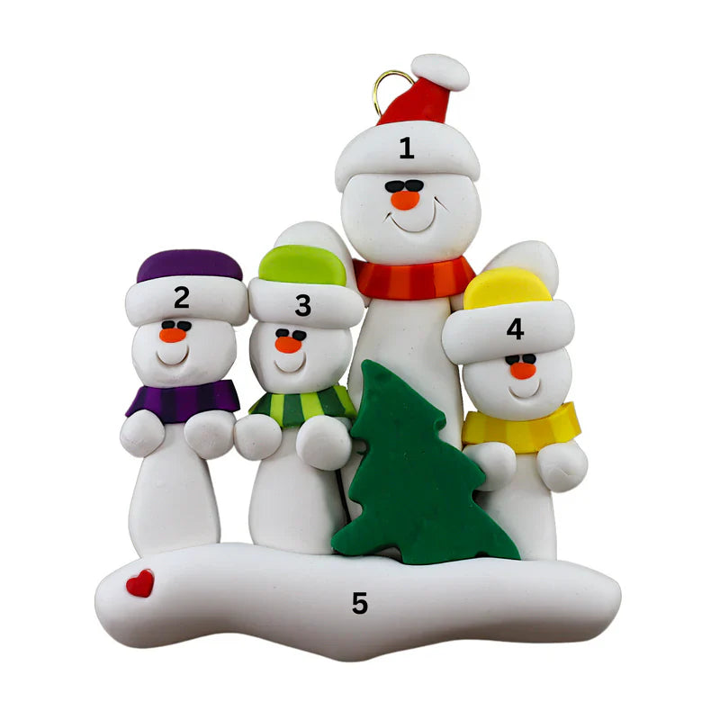 Single Parent Tree Family Ornaments