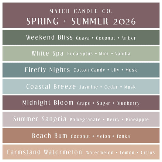 Soy Wax Melts: Spring + Summer 2026