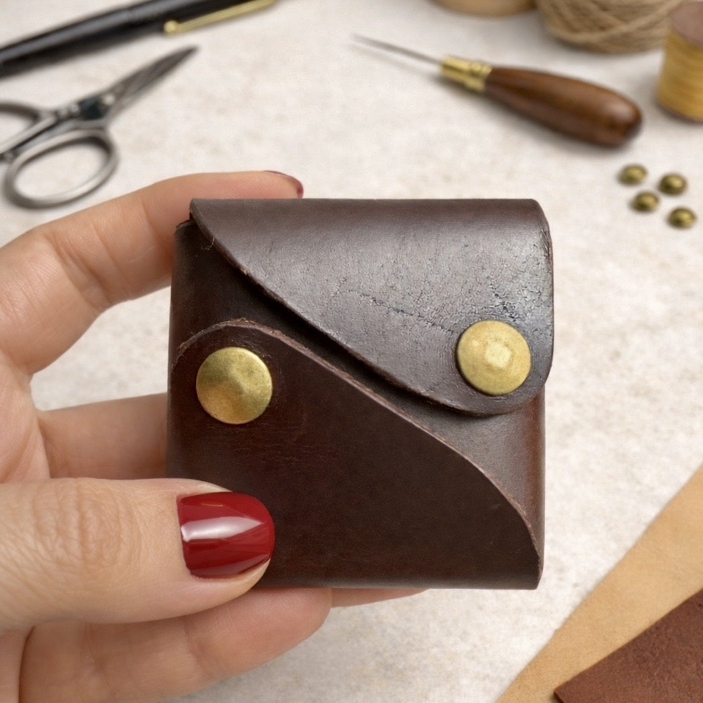 Square coin pouch