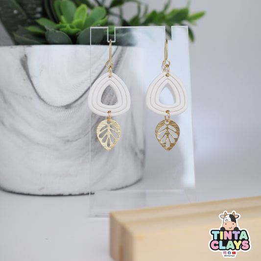 Triangle Arch Polymer Clay Dangle Earrings