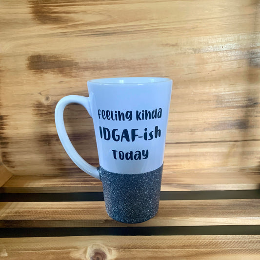 IDGAF Glitter Mug