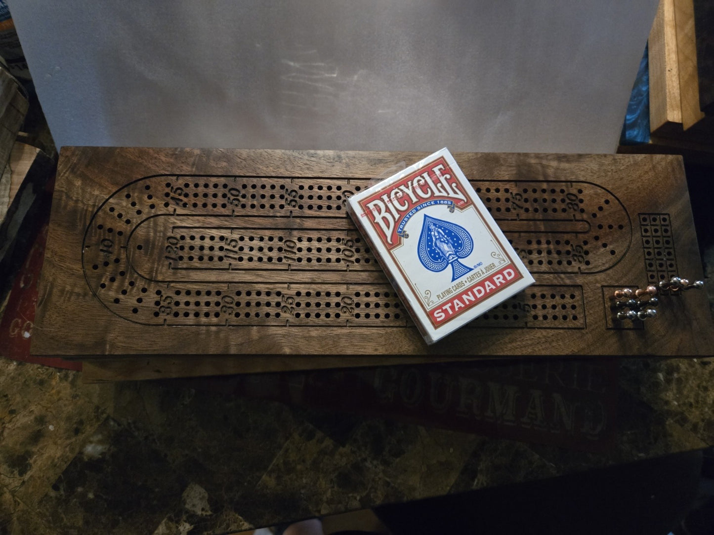 Walnut Cribbage Board