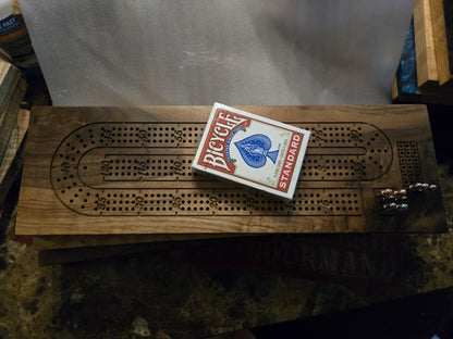 Walnut Cribbage Board