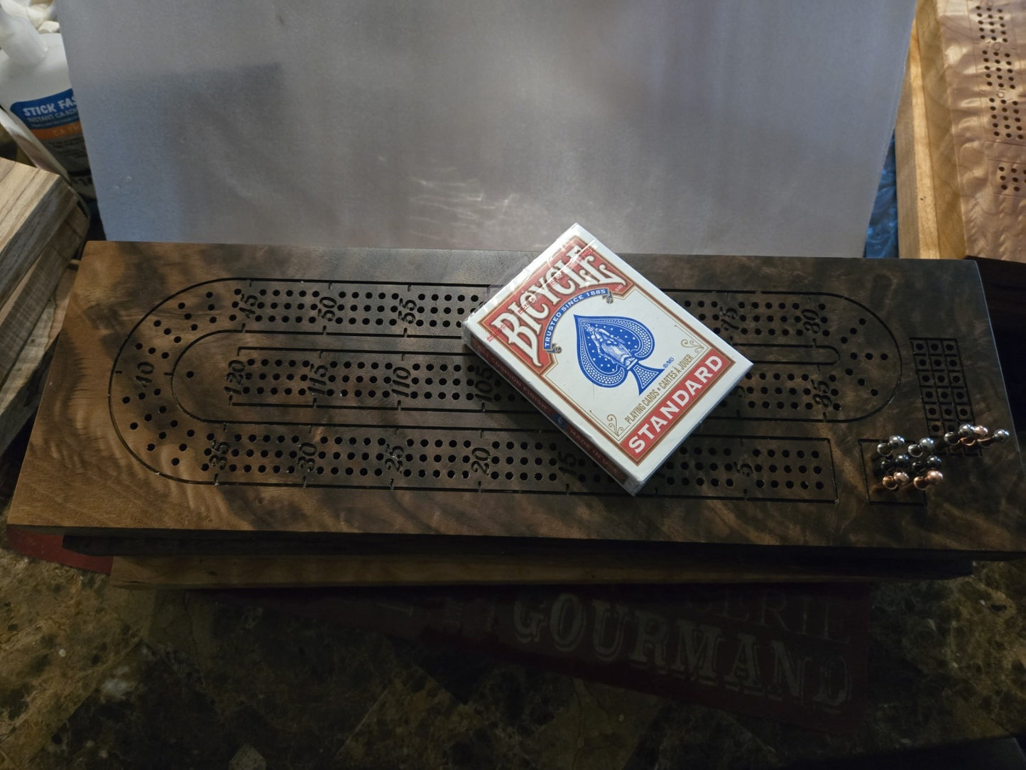 Walnut Cribbage Board