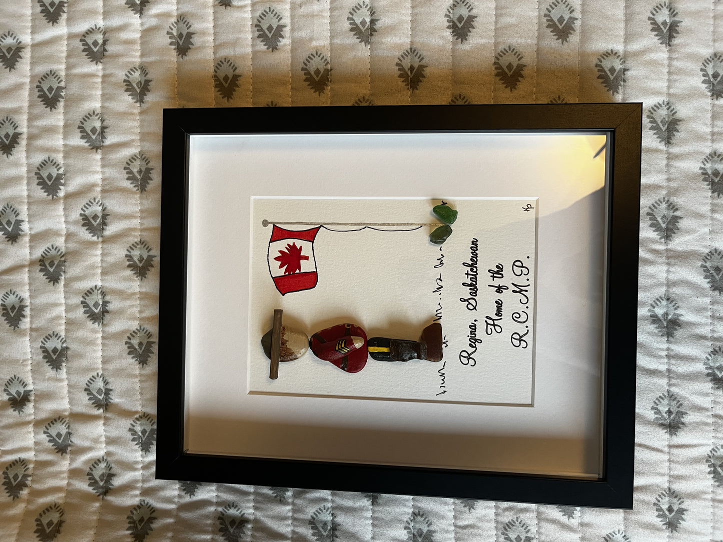White framed 8x10 picture