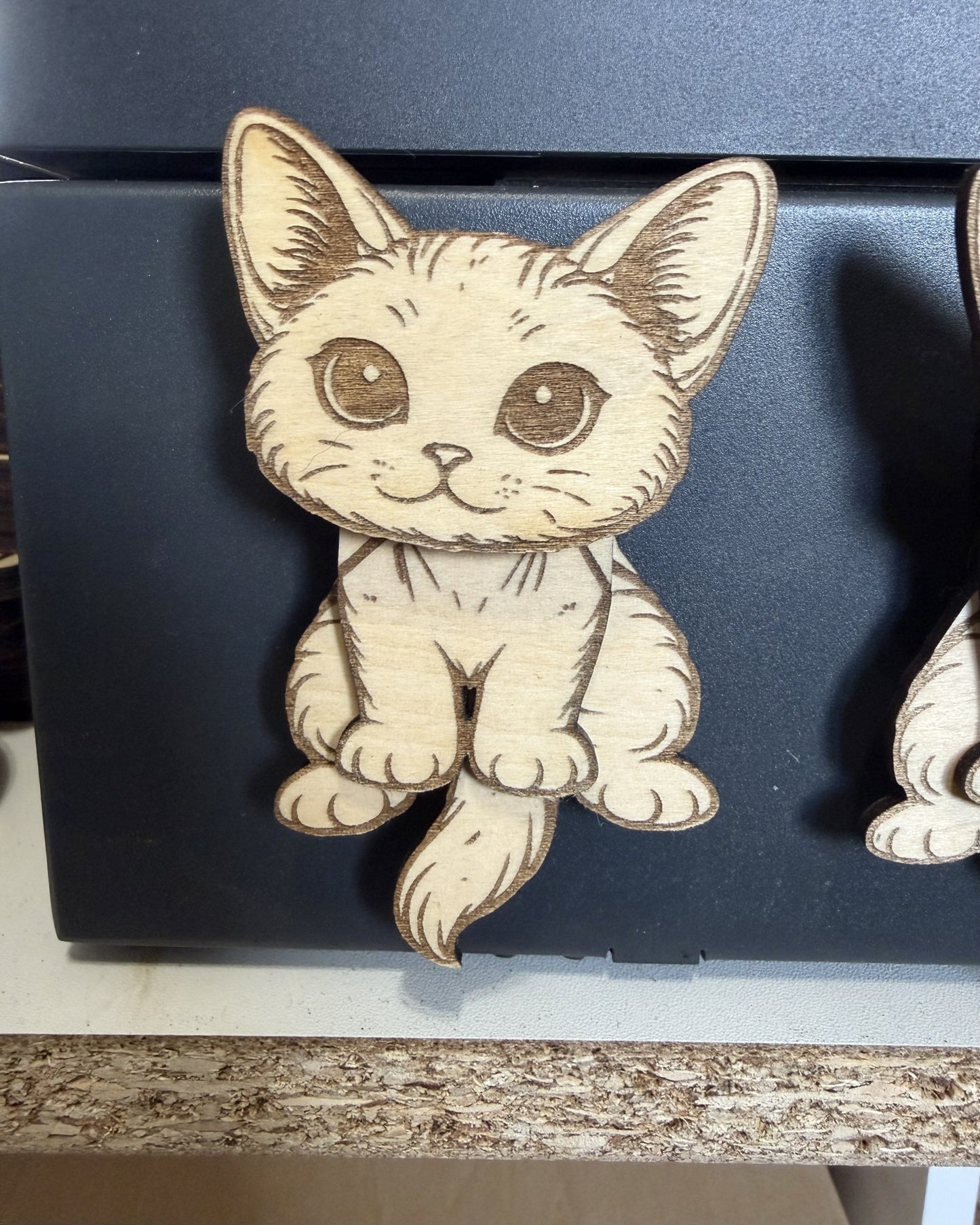 Wiggly Cat Fridge Magnet