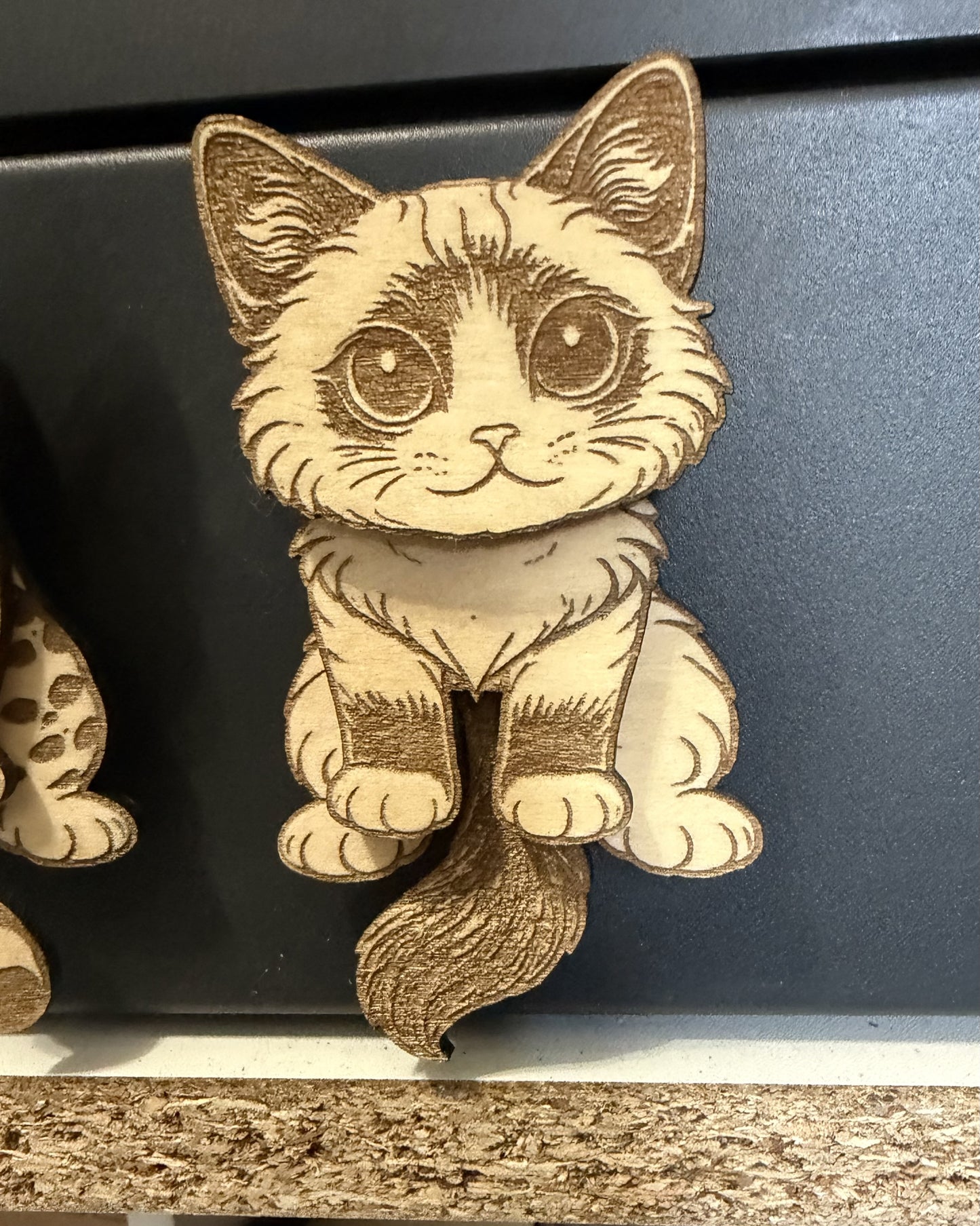 Wiggly Cat Fridge Magnet