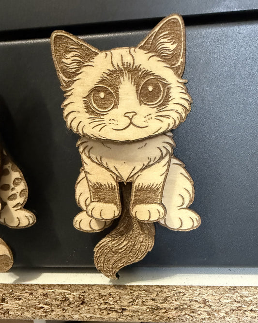 Wiggly Cat Fridge Magnet