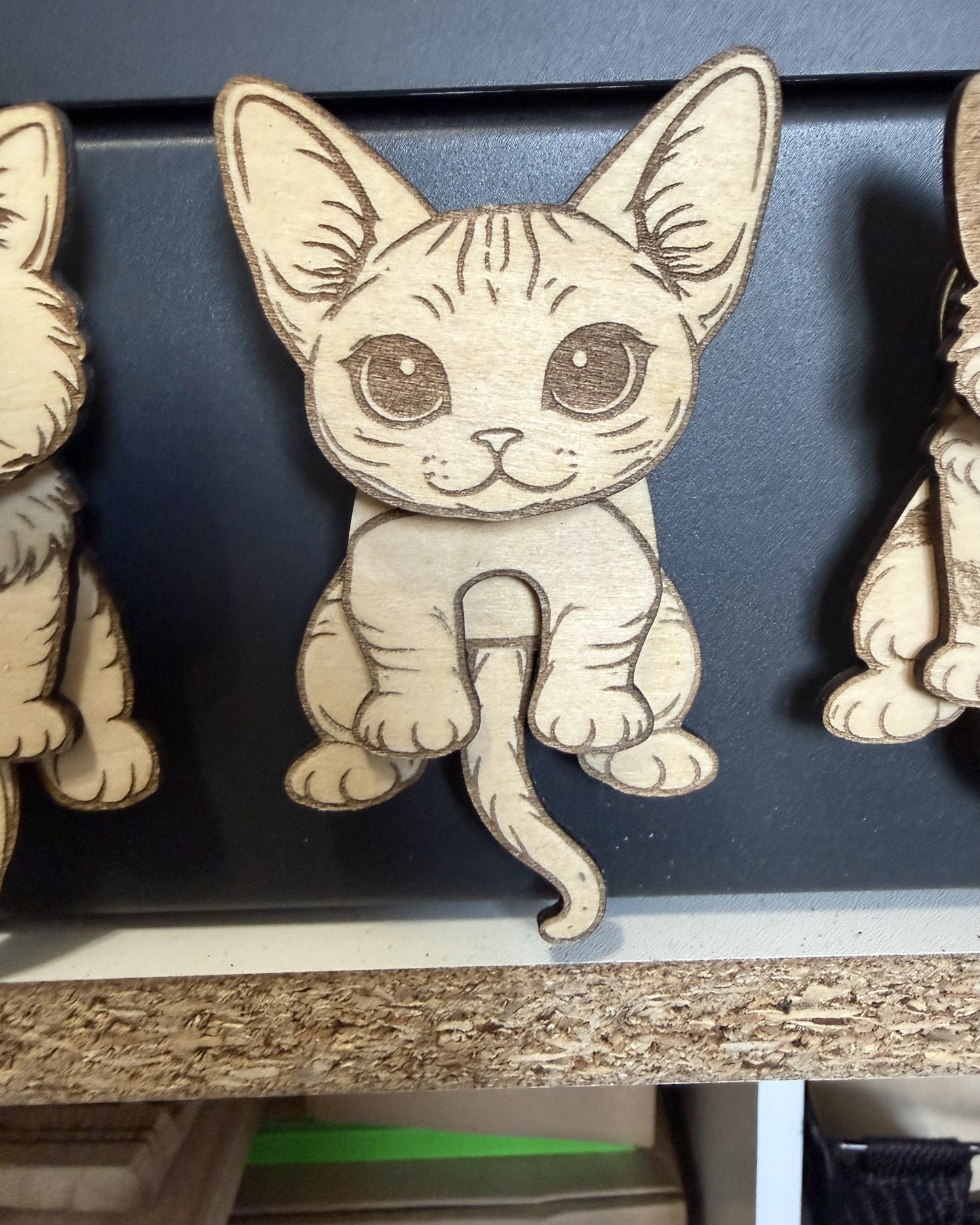 Wiggly Cat Fridge Magnet