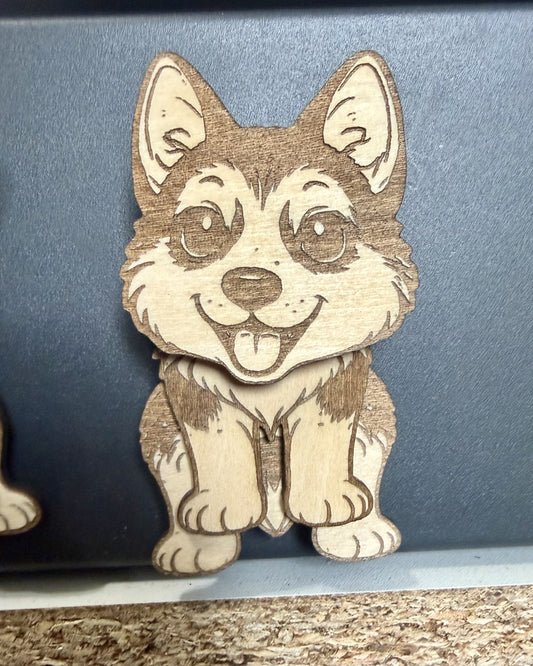 Wiggly Dog Fridge Magnets
